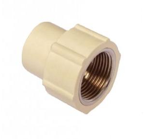 Ashirvad Aqualife UPVC Reducing Female Adaptor Brass Threaded 1x3/4 Inch, 2235111